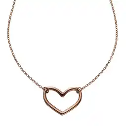 Netto Marken-Discount Zeeme Stainless Steel Collier Edelstahl rosé vergoldet Herz Angebot