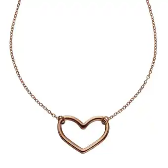 Netto Marken-Discount Zeeme Stainless Steel Collier Edelstahl rosé vergoldet Herz Angebot