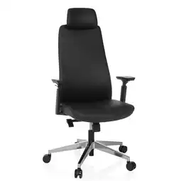 Netto Marken-Discount hjh OFFICE Profi Chefsessel YUCANO I Kunstleder mit Armlehnen (höhenverstellbar) Angebot