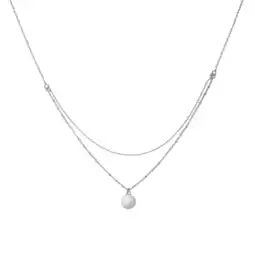 Netto Marken-Discount Zeeme Silber Halskette Silber 925 zweireihig 38+5cm lang Angebot