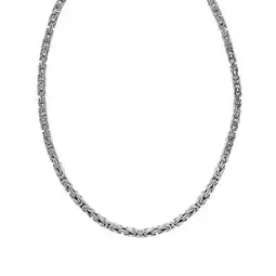 Netto Marken-Discount Zeeme Basic Halskette Silber 925 poliert Königskette 4mm breit Angebot