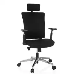 Netto Marken-Discount hjh OFFICE Profi Bürostuhl CAPTIVO PRO Stoff mit Armlehnen (höhenverstellbar) Angebot