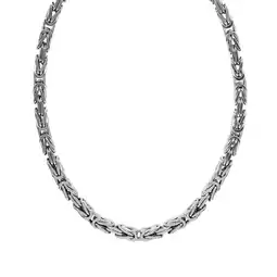 Netto Marken-Discount Zeeme Basic Halskette Silber 925 poliert Königskette 5mm breit Angebot