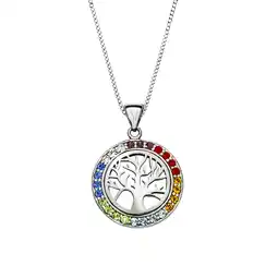 Netto Marken-Discount Zeeme Silber Halskette Silber 925 rhodiniert mit Lebensbaum-Motiv Angebot