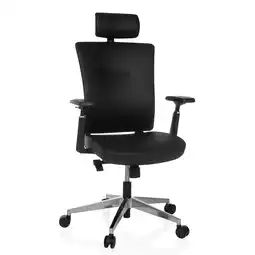 Netto Marken-Discount hjh OFFICE Profi Chefsessel CAPTIVO PRO Kunstleder mit Armlehnen (höhenverstellbar) Angebot