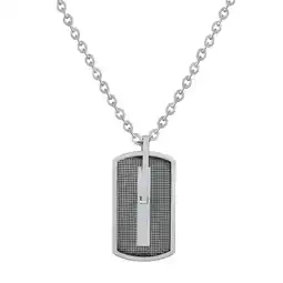Netto Marken-Discount Zeeme Stainless Steel Halskette Edelstahl schwarz 50cm Länge Angebot
