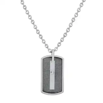 Netto Marken-Discount Zeeme Stainless Steel Halskette Edelstahl schwarz 50cm Länge Angebot