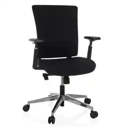 Netto Marken-Discount hjh OFFICE Profi Bürostuhl CAPTIVO MID Stoff mit Armlehnen (höhenverstellbar) Angebot