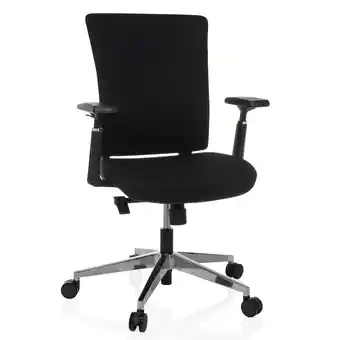 Netto Marken-Discount hjh OFFICE Profi Bürostuhl CAPTIVO MID Stoff mit Armlehnen (höhenverstellbar) Angebot