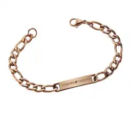 Netto Marken-Discount Zeeme Stainless Steel Armband Edelstahl Armband 17,5cm rosé Angebot