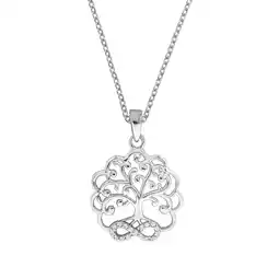 Netto Marken-Discount Zeeme Silber Halskette 925 Sterling Silber rhodiniert Lebensbaum Angebot
