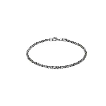 Netto Marken-Discount Zeeme Basic Armband Silber 925 poliert Königskette 2,2mm breit Angebot