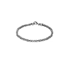 Netto Marken-Discount Zeeme Basic Armband Silber 925 poliert Königskette 3mm breit Angebot