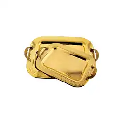 Netto Marken-Discount 2er-Set Serviertabletts aus hochwertigem 18/10 Edelstahl Angebot