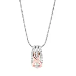 Netto Marken-Discount Zeeme Silber Halskette Silber 925 rhodiniert mit Unendlichkeits-Symbol Angebot