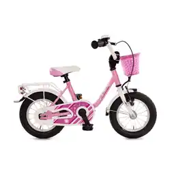 Netto Marken-Discount Bachtenkirch 12 Kinderfahrrad MY BONNIE rosa/ weiß Angebot