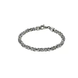 Netto Marken-Discount Zeeme Basic Armband Silber 925 poliert Königskette 4mm breit Angebot