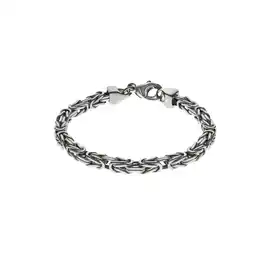 Netto Marken-Discount Zeeme Basic Armband Silber 925 poliert Königskette 5mm breit Angebot