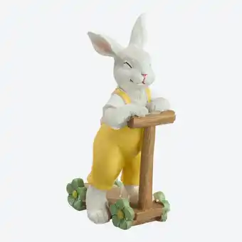 NKD Deko-Figur Hase mit Roller, ca. 7,5x4x12cm Angebot