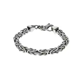 Netto Marken-Discount Zeeme Basic Armband Silber 925 poliert Königskette 6mm breit Angebot