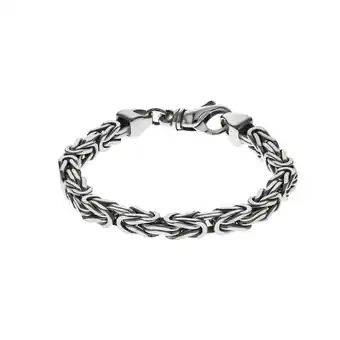 Netto Marken-Discount Zeeme Basic Armband Silber 925 poliert Königskette 6mm breit Angebot
