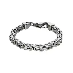 Netto Marken-Discount Zeeme Basic Armband Silber 925 poliert Königskette 7mm breit Angebot