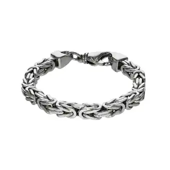 Netto Marken-Discount Zeeme Basic Armband Silber 925 poliert Königskette 7mm breit Angebot