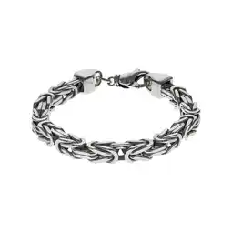 Netto Marken-Discount Zeeme Basic Armband Silber 925 poliert Königskette 8mm breit Angebot