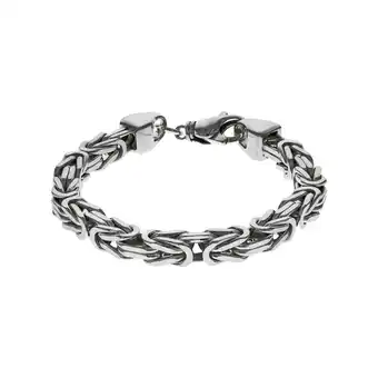 Netto Marken-Discount Zeeme Basic Armband Silber 925 poliert Königskette 8mm breit Angebot