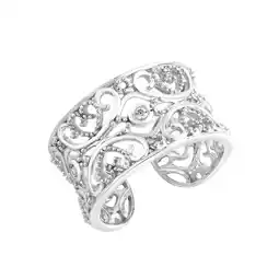 Netto Marken-Discount Zeeme Silber Ring Silber 925 rhodiniert Zirkonia weiß Angebot