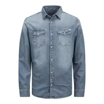 Netto Marken-Discount Jack & Jones Hemd Shirt Longsleeve Hemd Jeanshemd JJ SHERIDAN SHIRT Langarm Angebot