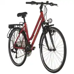 Netto Marken-Discount Dacapo DaCapo Trekkingrad Damen 28'' Metropolis Rot 21 Gänge RH 48 cm Angebot