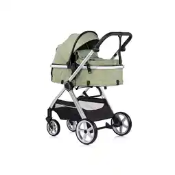 Netto Marken-Discount Chipolino Kombikinderwagen 2 in 1 Vista Wickeltasche, Fußabdeckung, Korb, Gurt grün Angebot