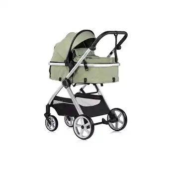 Netto Marken-Discount Chipolino Kombikinderwagen 2 in 1 Vista Wickeltasche, Fußabdeckung, Korb, Gurt grün Angebot