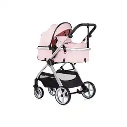 Netto Marken-Discount Chipolino Kombikinderwagen 2 in 1 Vista Wickeltasche, Fußabdeckung, Korb, Gurt rosa Angebot