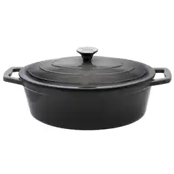 Netto Marken-Discount Bräter oval 33 cm Gusseisen, grau Angebot