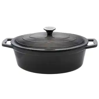 Netto Marken-Discount Bräter oval 33 cm Gusseisen, grau Angebot