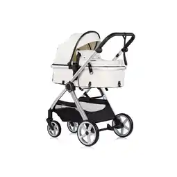 Netto Marken-Discount Chipolino Kombikinderwagen 2 in 1 Vista Wickeltasche, Fußabdeckung, Korb, Gurt weiß Angebot