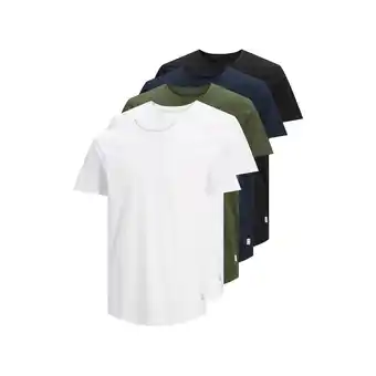 Netto Marken-Discount Jack & Jones T-Shirt 5er Pack 5 Pack T-Shirt Rundhals JJENOA TEE CREW NECK Angebot