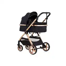 Netto Marken-Discount Chipolino Kombikinderwagen 2 in 1 Vista Wickeltasche, Fußabdeckung, Korb, Gurt schwarz Angebot