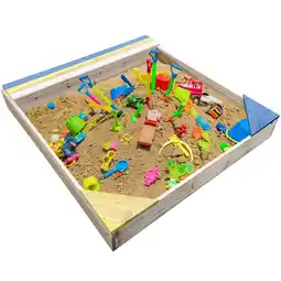 Netto Marken-Discount NYVI Kinder Sandkasten NYVIKids Semplice 102x96 cm - Sandkasten mit Abdeckung & 3 Sitzplätze Angebot