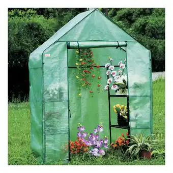 Netto Marken-Discount NYVI Foliengewächshaus NYVIGreen 195x143x73 cm - Gewächshaus für Pflanzen, Gemüse Angebot