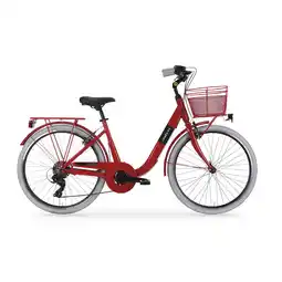Netto Marken-Discount MBM Citybike PEOPLE Lady 26 Zoll, ruby red Angebot