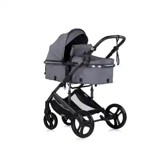 Netto Marken-Discount Chipolino Kinderwagen 2 in 1 Amore Getränkehalter Wickeltasche Fußabdeckung Korb grau gemustert Angebot
