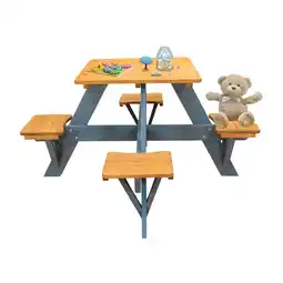 Netto Marken-Discount Coemo Kindersitzgruppe Romy Kindertisch und Sitze Gartentisch Angebot