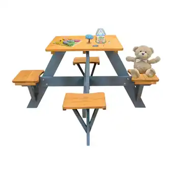 Netto Marken-Discount Coemo Kindersitzgruppe Romy Kindertisch und Sitze Gartentisch Angebot