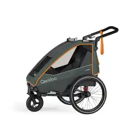 Netto Marken-Discount Qeridoo Fahrradanhänger Lynix 2 Forest Green Angebot