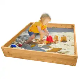 Netto Marken-Discount NYVI Kinder Sandkasten NYVIKids Torino 90x90 cm - Sandkasten mit Innenfolie Angebot