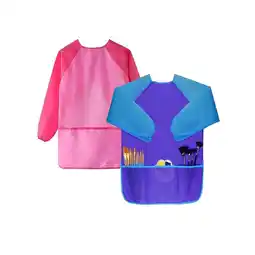 Netto Marken-Discount Malkittel 2er Set in Blau & Pink, ideal für kreative Aktivitäten Angebot