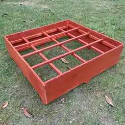 Netto Marken-Discount NYVI Pflanzbeet NYVIGreen 80x80 cm Rot - Gartenbeet mit Unkrautvlies Angebot